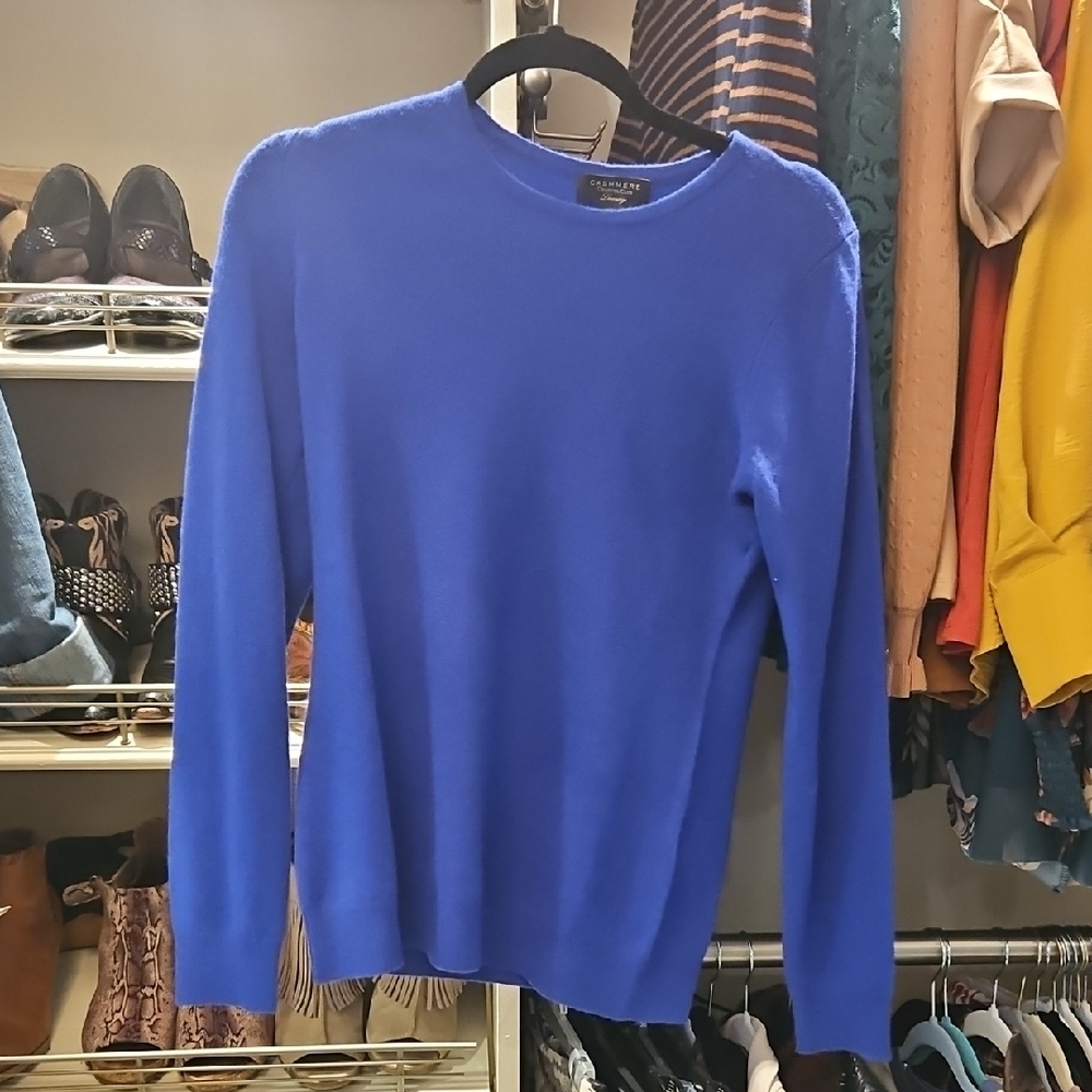 Charter Club Blue Crew Neck Sweater